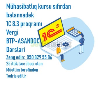 1C üzrə 4 aya mühasib ol praktika nəzəriyyə